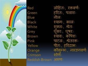Sanskrit Names of Colors (Colours) Sanskrit Names of Colors (Colours)