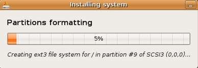 partition formatting