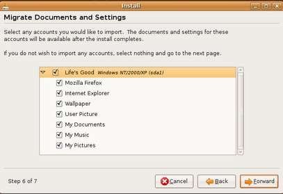 migrate documents and settings