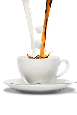 A cup of tea at an airport