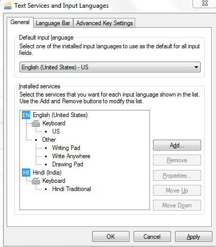 Hindi keyboard