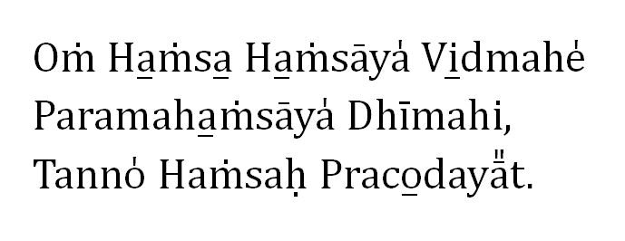 Hamsa-Gayatri-svara-marks
